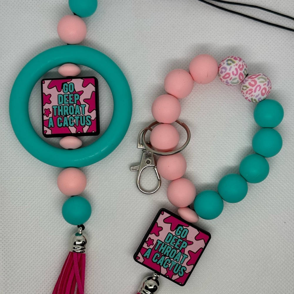 Dark Humor Car Charm with Coordinating Keychain